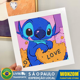 Stitch Pintura De Diamante 5d , Kits De Ponto Adultos Tinta De Furadeira Completa Diamante...