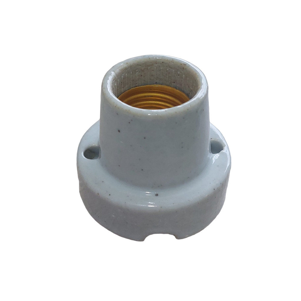 KIT 5 SOQUETE PORCELANA ESMALTADA E27 FIXO em Oferta na Shopee