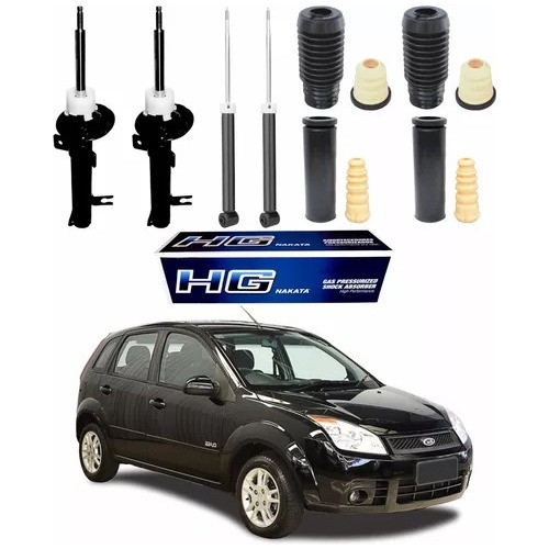 Kit Amortecedor Dianteiros e Traseiros - Ford Fiesta 2009 2010 2011 2012 2013 2014 Nakata em Oferta na Shopee