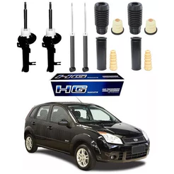 Kit Amortecedor Dianteiros e Traseiros - Ford Fiesta 2009 2010 2011 2012 2013 2014 Nakata