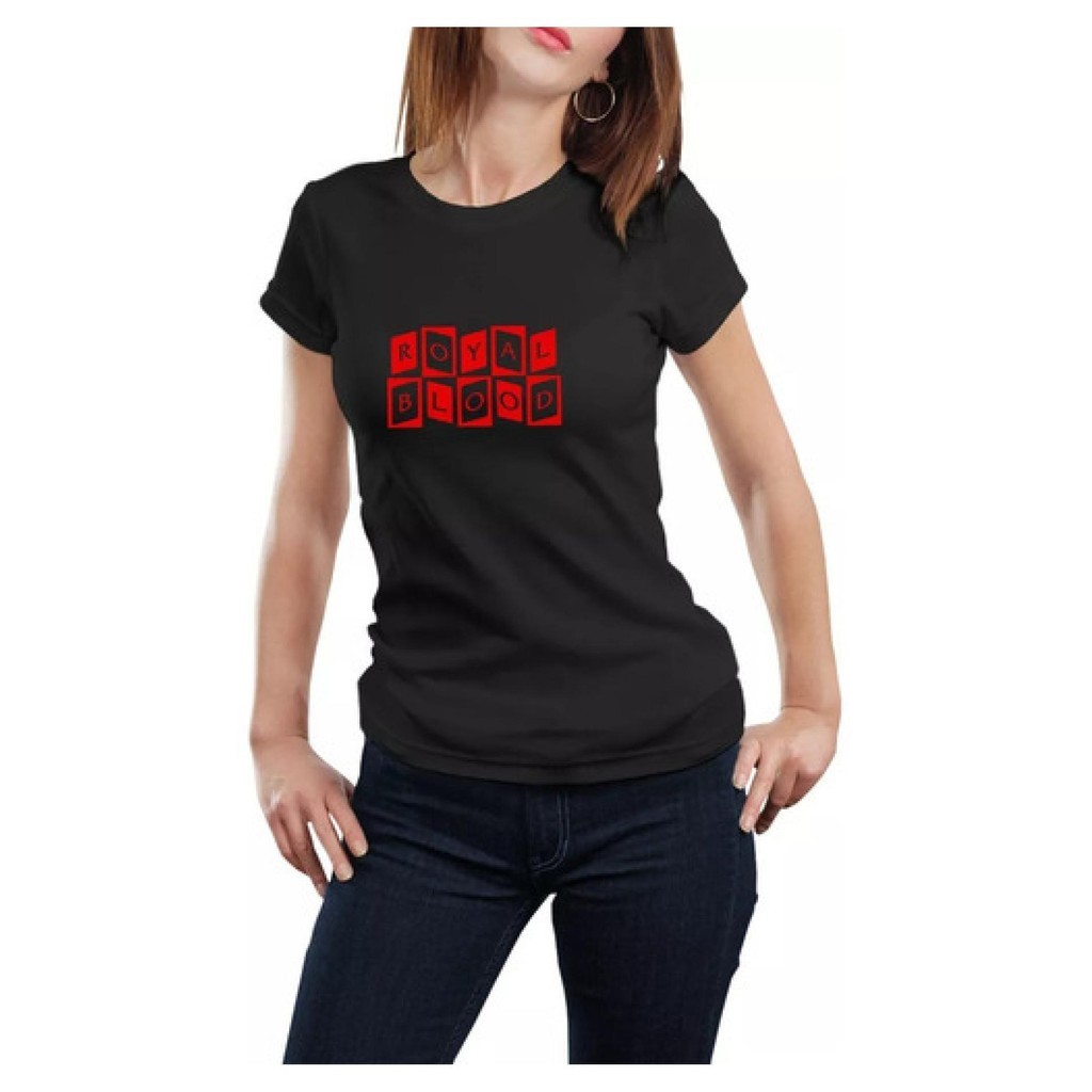 Camiseta Babylook Show Royal Blood Musica Hard Rock Blues