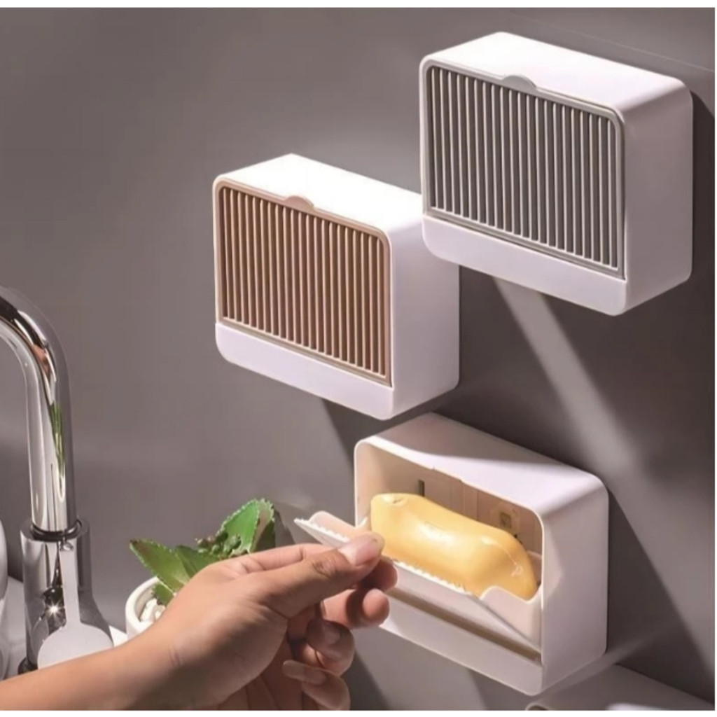 Kit 1/2/3 Saboneteira Suporte Parede Porta Sabonete Fixação com Adesivo em Oferta na Shopee