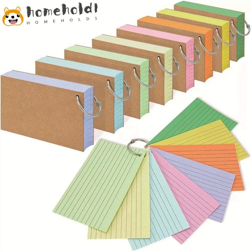 Livro De Memorandos HOMEUVOE , Folhas Soltas Com Capa , Cartões De Índice De Revisão Frente E Verso