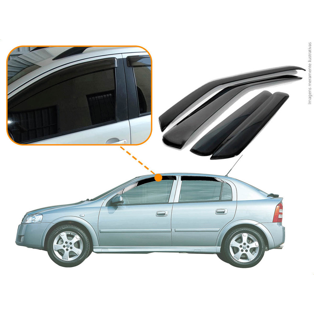 Calha de Chuva GM ASTRA 4 Portas 2000 2004 2008 2010 2013 em Oferta na Shopee