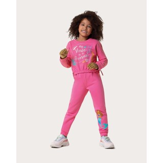 Conjunto Infantil Menina A Pequena Sereia Disney Em Moletom Malwee Kids
