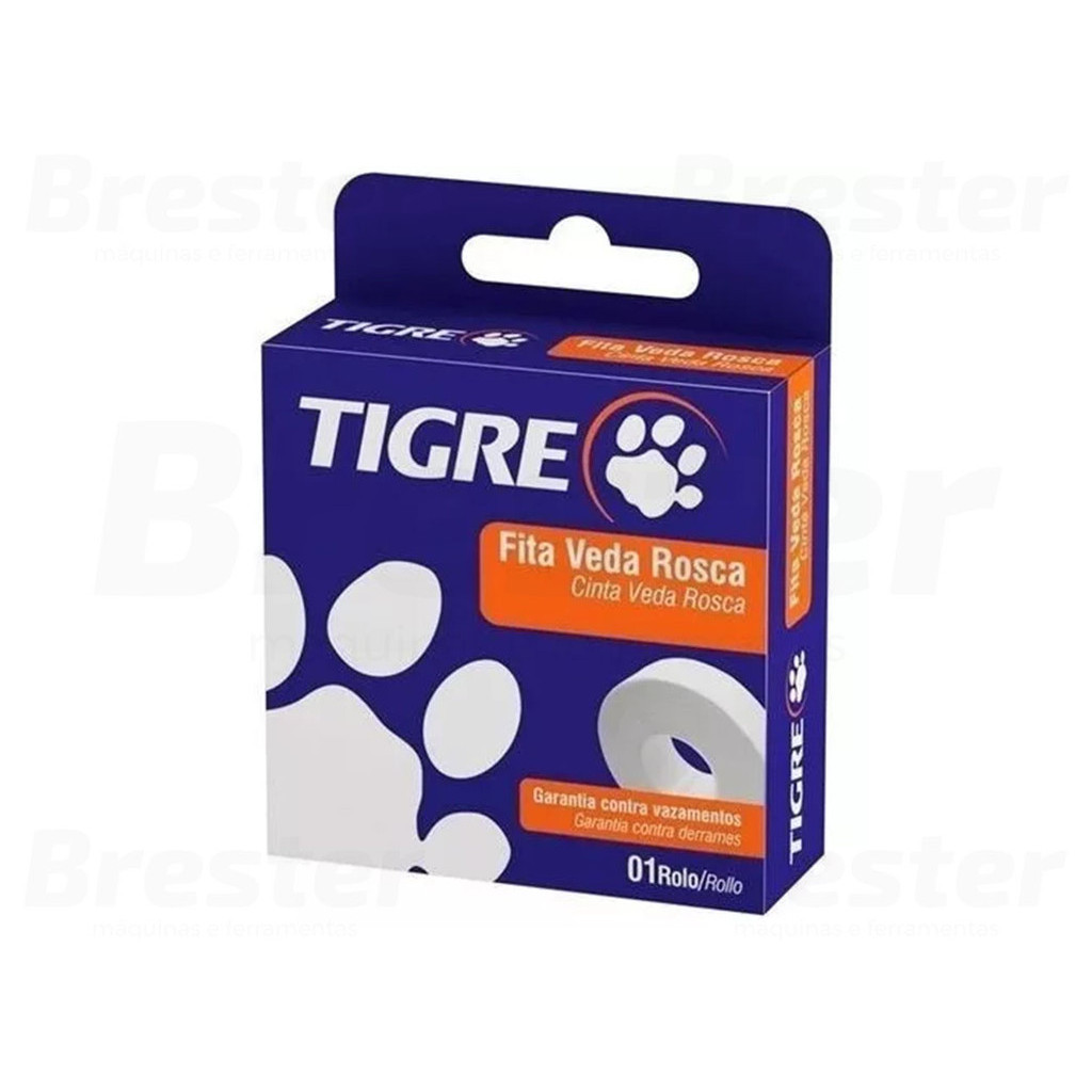 Fita Veda Rosca Anti Vazamento Para Tubos E Conexões Pvc Metal Plástico 18mm x 50m Tigre · foto 2