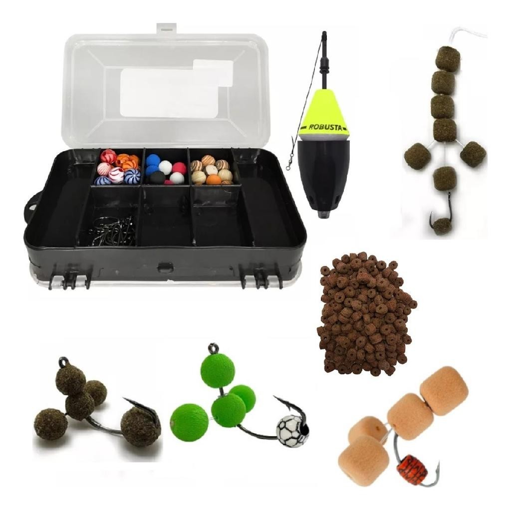 Kit Pesca Tamba Boia Cevadeira + Ração E Anteninhas + Estojo em Oferta na Shopee