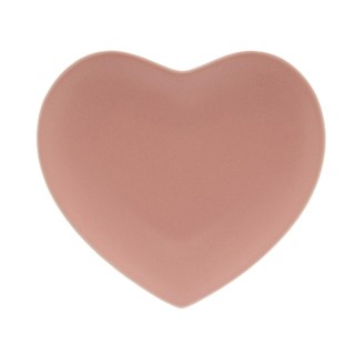 Coração Decorativo Lyor Heart Rosa de Ceramica 19cm