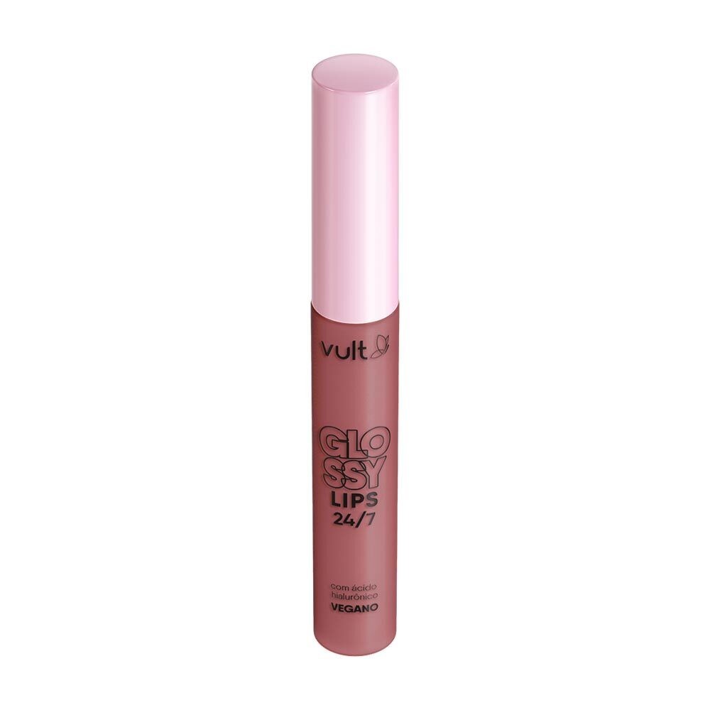 Gloss Labial Glossy Lips Rosado 24/7 Vult 5,2ml