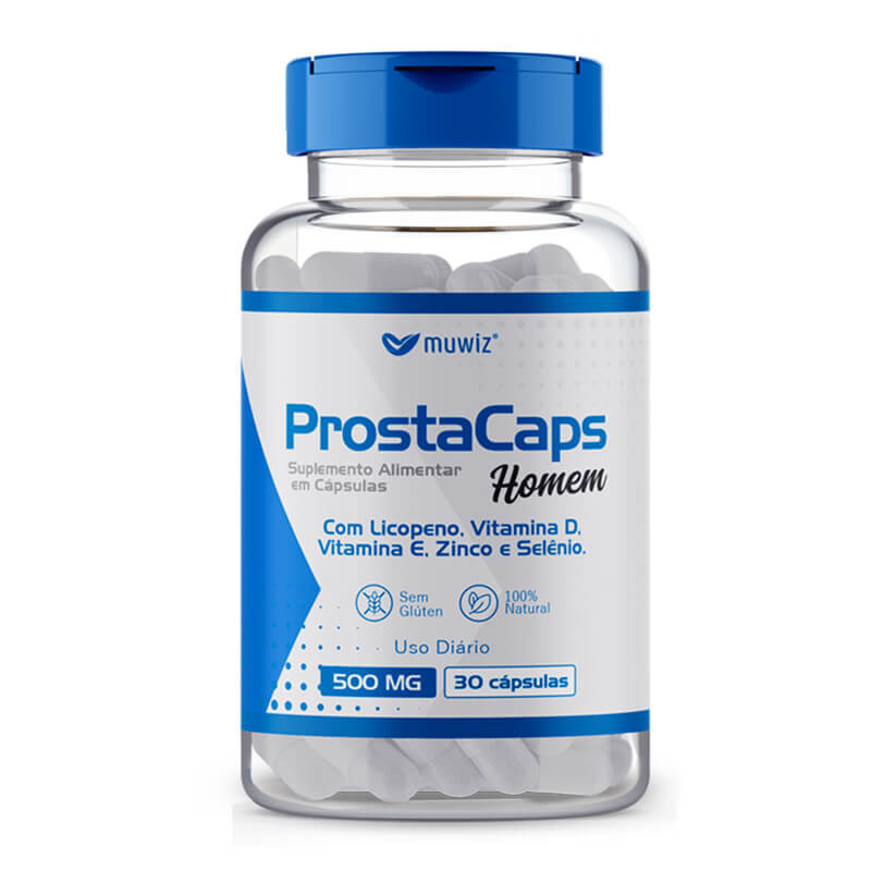 LICOPENO + VITAMINAS 30 CÁPS PROSTA CAPS HOMEM MUWIZ