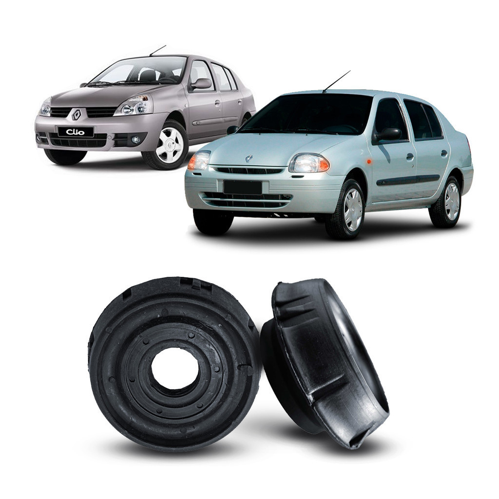 Par Coxim Batente Superior Amortecedor Dianteiro Renault Clio Sedan 2000 2001 2002 2003 2004 2005 2006 2007 2008 2009