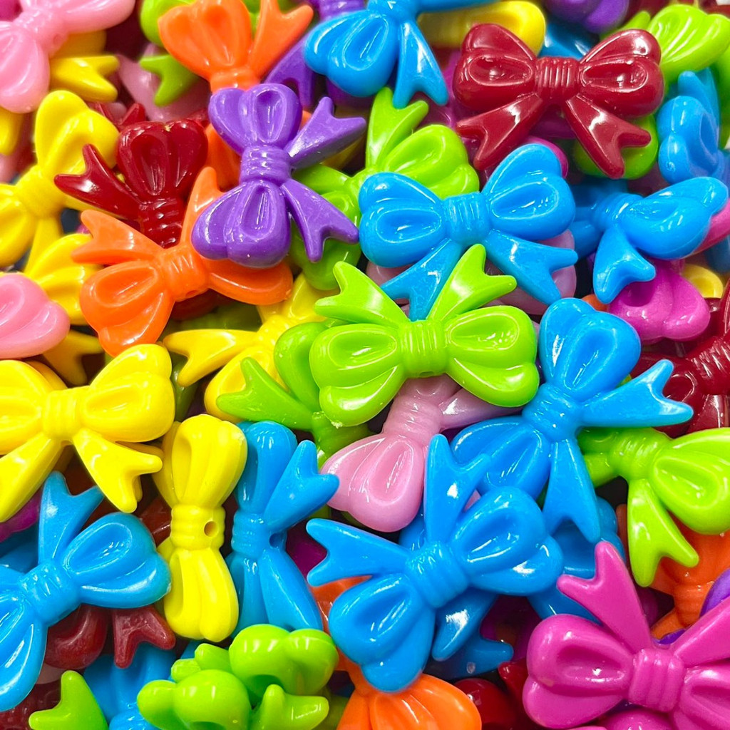 22 Pçs Miçangas Coloridas Para Gravata-borboleta C1-6-10 em Oferta na Shopee