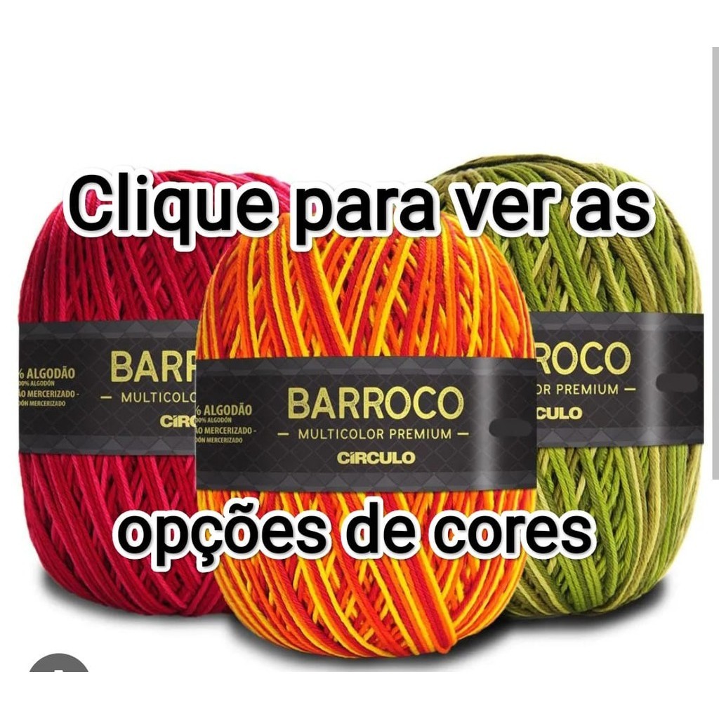 Barroco Multicolor Premium 400gr Circulo em Oferta na Shopee