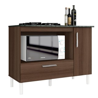 Balcão Para Cooktop Mila 1 Pt 1 Gav Terraro - Móveis Arapongas