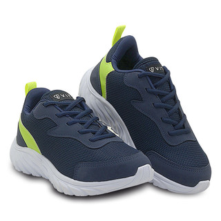 Tênis Masculino Infantil Pé com Pé Marinho com Detalhes Neon - Super confortável em Oferta na Shopee