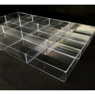 Caixa VITRINE acrílica 12 divisões em Oferta na Shopee