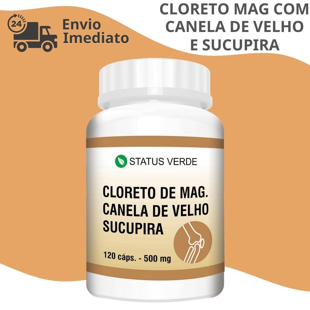 Cloreto de Magnésio P.a + Sucupira + Canela de Velho - Status Verde