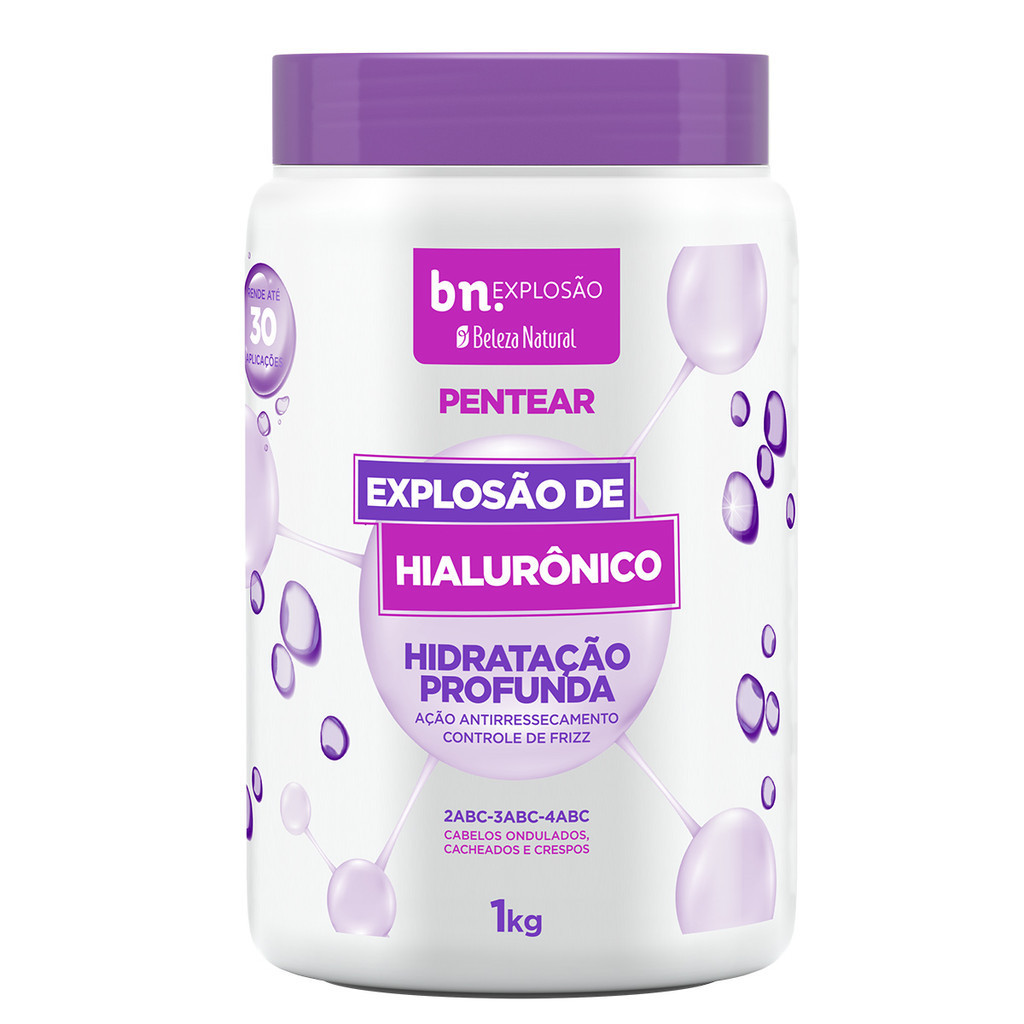 Creme de Pentear para Cachos Explosão de Hialurônico 1Kg – Beleza Natural bn.Cachos em Oferta na Shopee