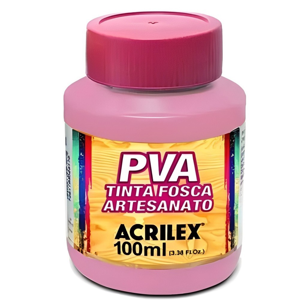 Tinta PVA Fosca 100ml Ref 537 Rosa Acrilex