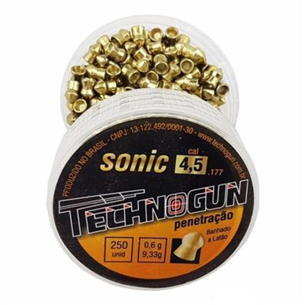 Chumbinho Sonic Gold 4.5mm 250 Unidades - Technogun