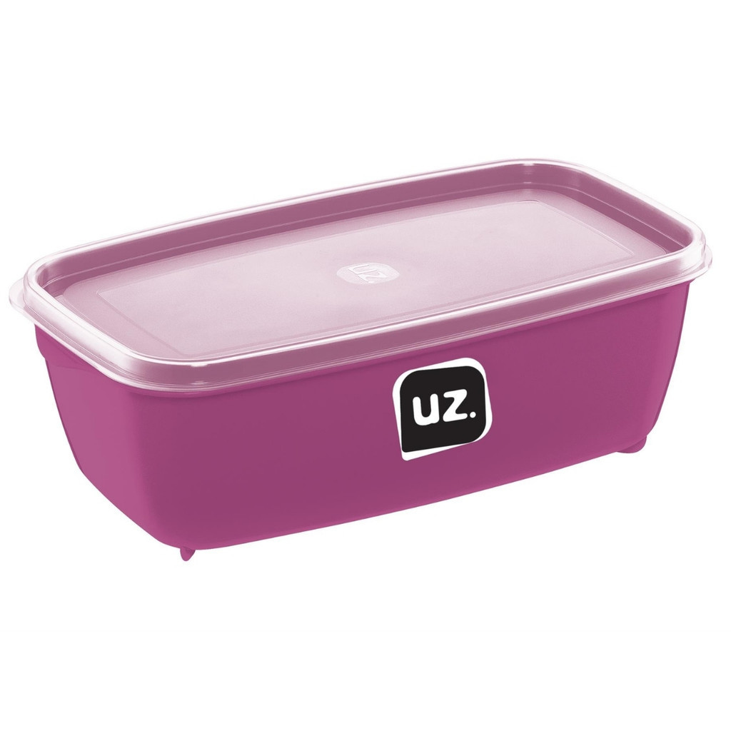 Pote Organizador Multiuso Empilhável 1,5L Premium Retangular Armazenar Geladeira Luxo UZ225 - Cores