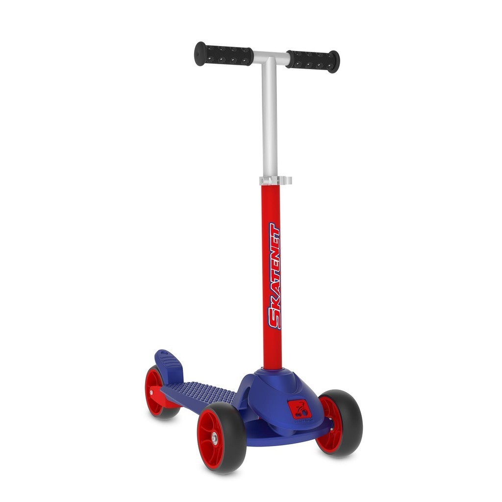 Skatenet Infantil Led Ajustavel Azul Bandeirante