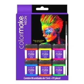 Color Make Tinta Neon Kit C/6 Un