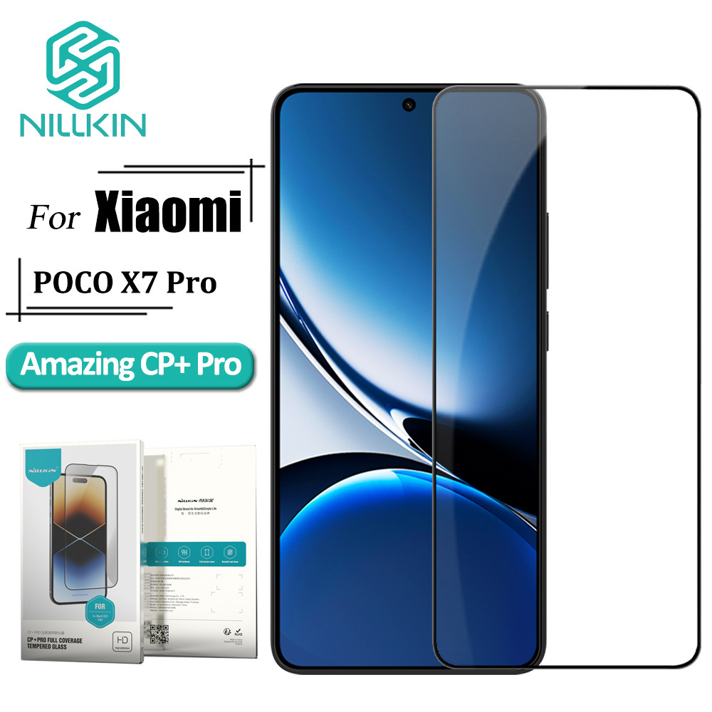 NILLKIN CP + Pro Vidro Temperado Para Poco X7 Pro 9H Protetor De Tela Anti Explosão em Oferta na Shopee