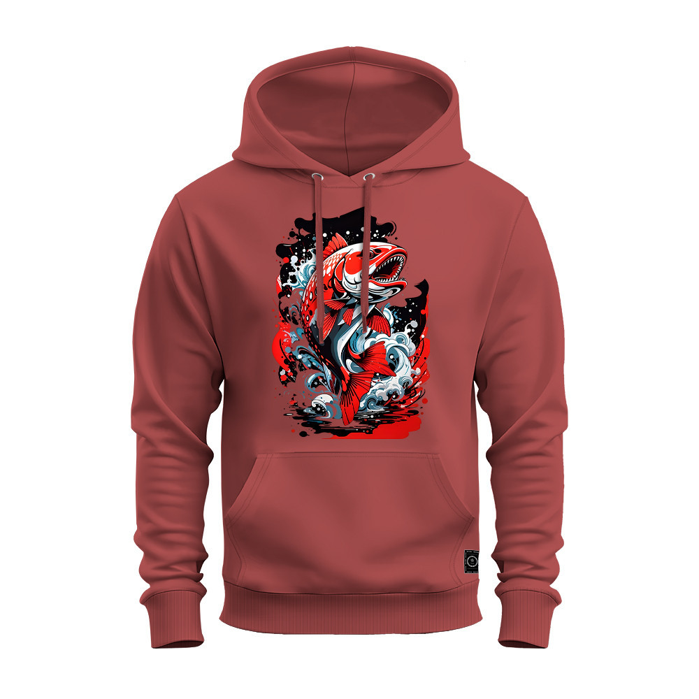 Moletom Confortável Estampado em Dtf Flanelado Peixe Eg