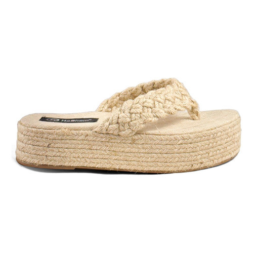 Sandalia Plataforma Tamanco Chinela Tramado Trançado Cordas