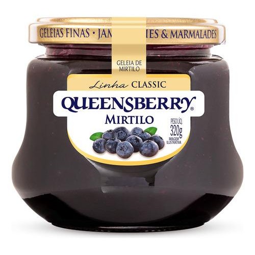 Qb Geleia Classic Mirtilo 320G em Oferta na Shopee