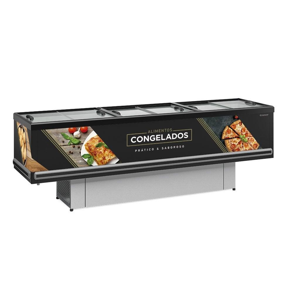 Ilha para Congelados Dupla Ação 819 Litros Gelopar Standart GESV-290 R PR - 220V em Oferta na Shopee