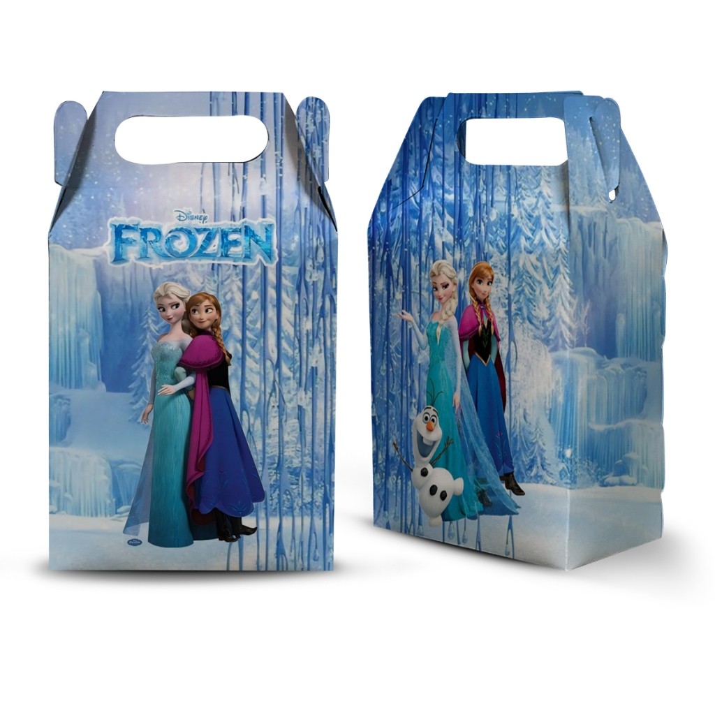 10 CAIXA MILK MALETINHA TEMA  FROZEN  LEMBRANCINHA PARA FESTA