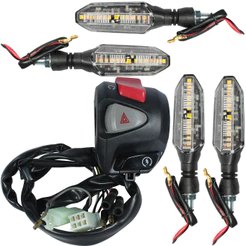 Interruptor de partida botão com pisca alerta NXR160 Bros 2015 a 2022 modelo CB500 com piscas led