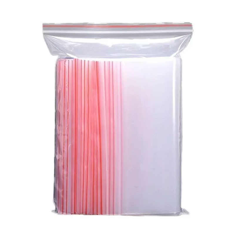 Saco plástico zip lock N04 hermético 8x12,5cm transparente pacote com 100 unidade Inoven - Stationery