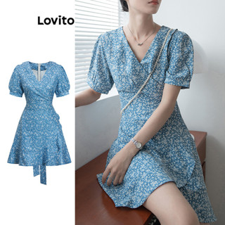 Lovito Vestido Casual Ditsy Com Estampa Floral Para Mulheres L77ED126