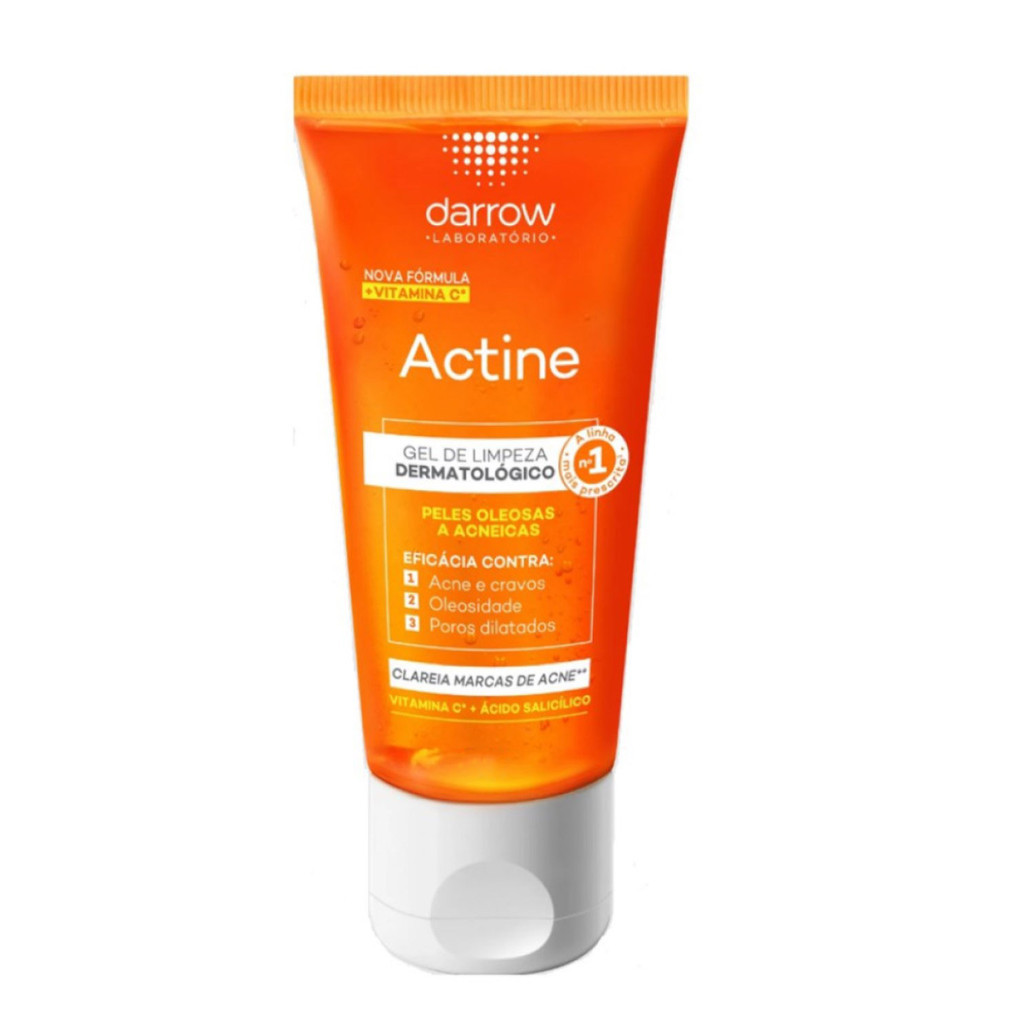 Actine Gel de Limpeza Facial Antiacne 40g Com Vitamina C