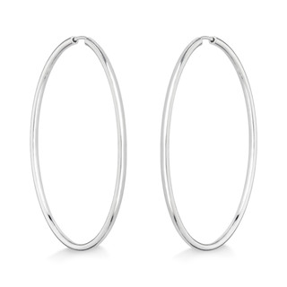 Brinco Argola 44mm Fio Redondo Prata 925
