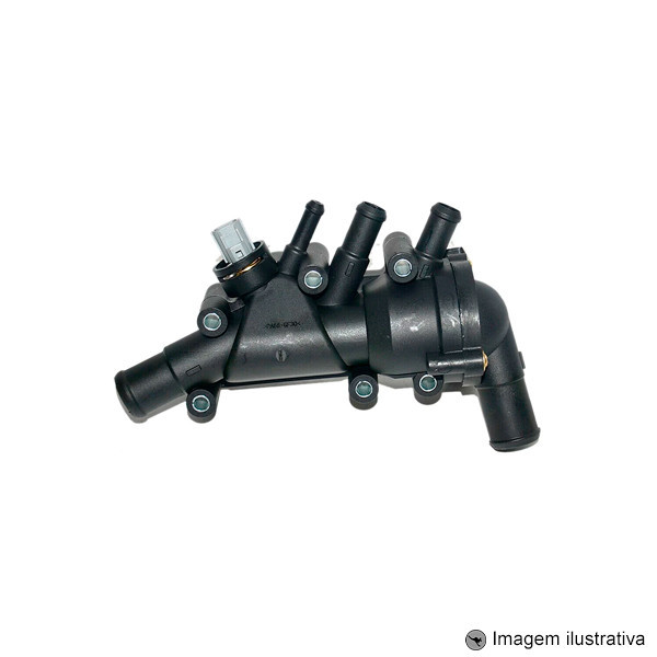 Carcaça com Valvula Termostática Courier Ecosport Fiesta Ka 1.0 / 1.6 em Oferta na Shopee