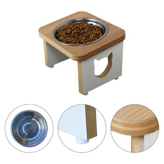 Comedouro Gato Elevado Pet MDF Linha Básica - Amadeirado