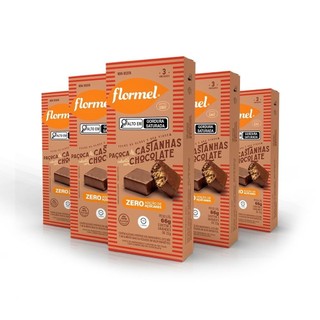 Kit Paçoca De Castanhas Com Chocolate Flormel Zero Açúcar Com 5 Unidades em Oferta na Shopee