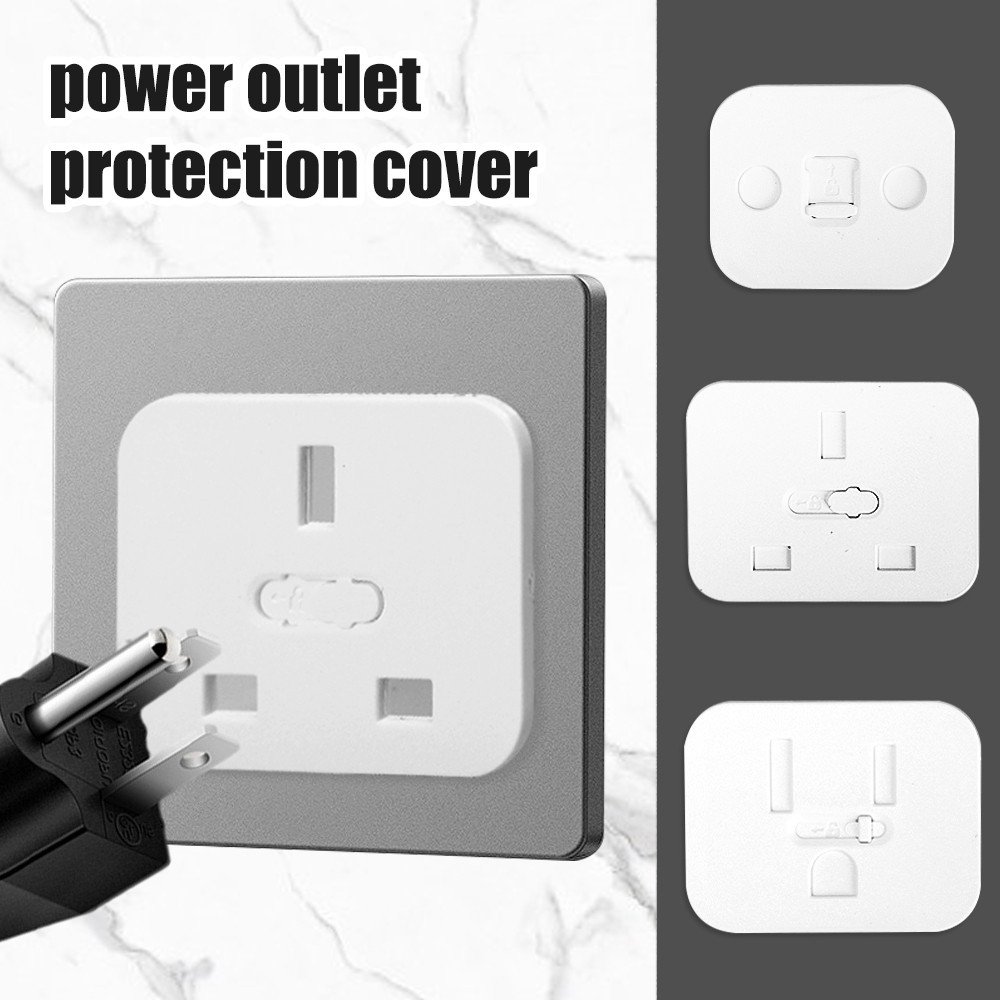 Capas De Proteção De Tomada De Energia Tipo Deslizante/Interruptor De Choque Antielétrico Tampa Protetora De Plugue De S
