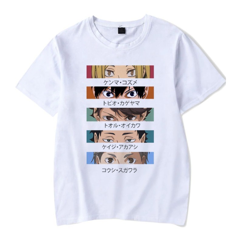 Camisa Anime Haikyuu Esporte Volêi Masculino Feminino Branco