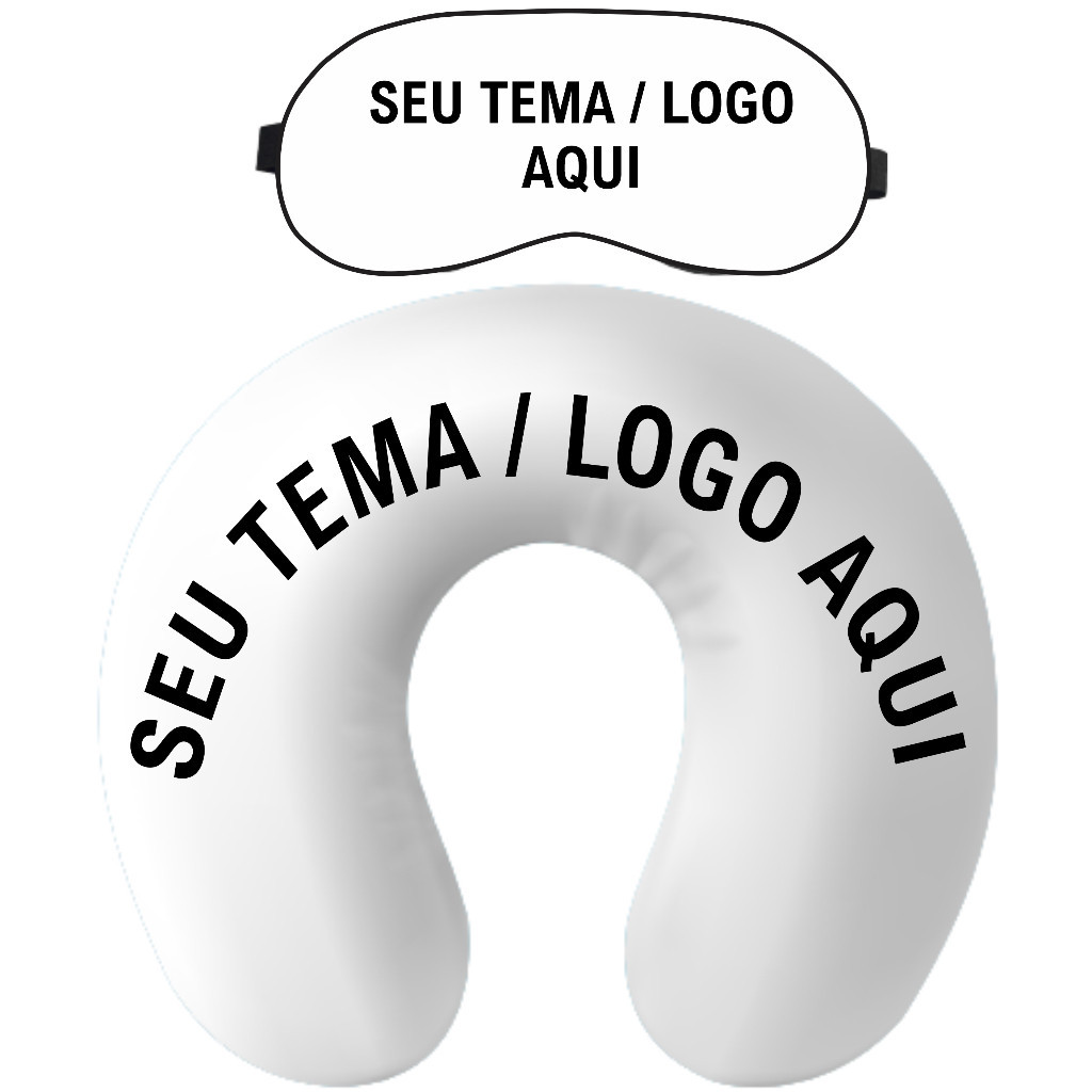 Almofada de Pescoço e Máscara de Dormir 5 uni.