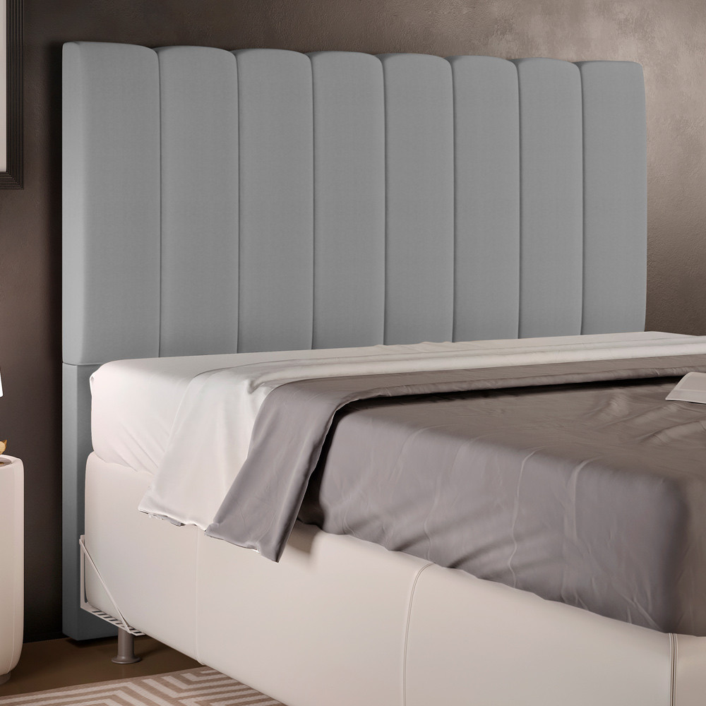Cabeceira Cama Box Casal 140 cm Dália W01 Facto Cinza - Lyam Decor