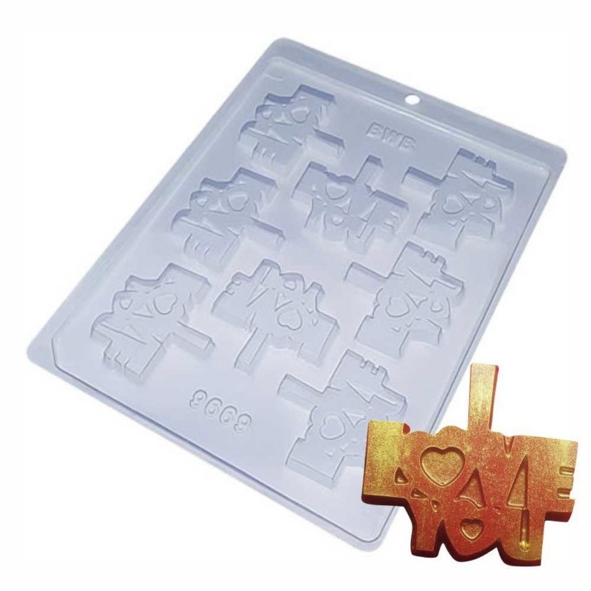 Forma Simples I Love You CÓD9669 - Em Acetato BWB