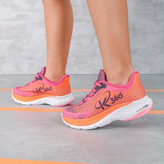 Tênis Infantil Feminino Esportivo Super Leve Calce Fácil Pink Laranja em Oferta na Shopee