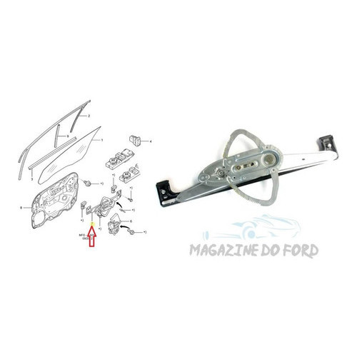 Máquina Vidro Manual Porta Dianteira Le Focus 0913