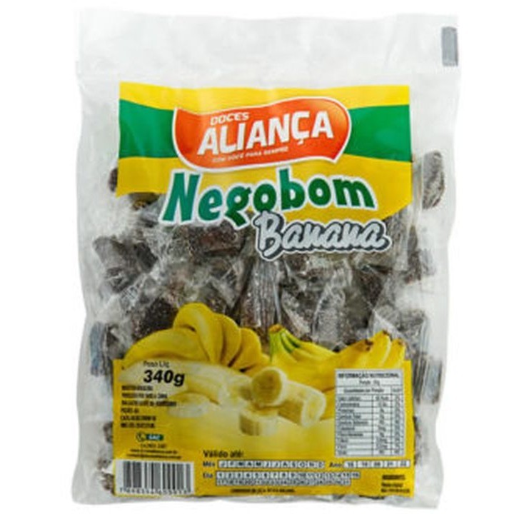 Doce de Banana Nego Bom Aliança - Pacote 340G