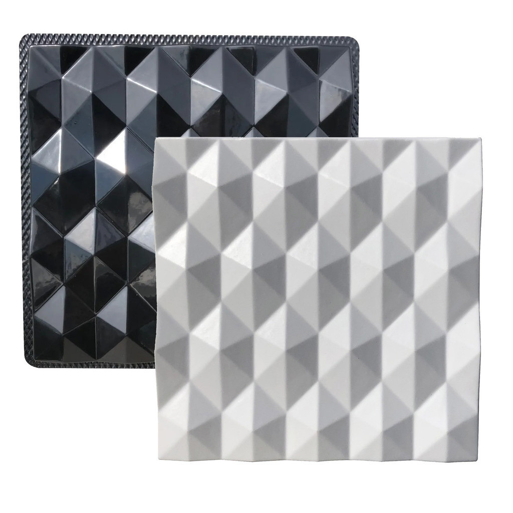 Forma 3D Gesso e Cimento ABS - Hexágono 40x40